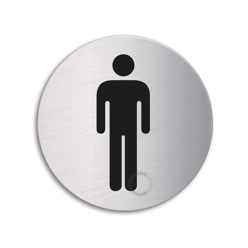 Union stainless steel satin-male sign-circular S-MS-76-SSS - Alibhai Shariff Direct