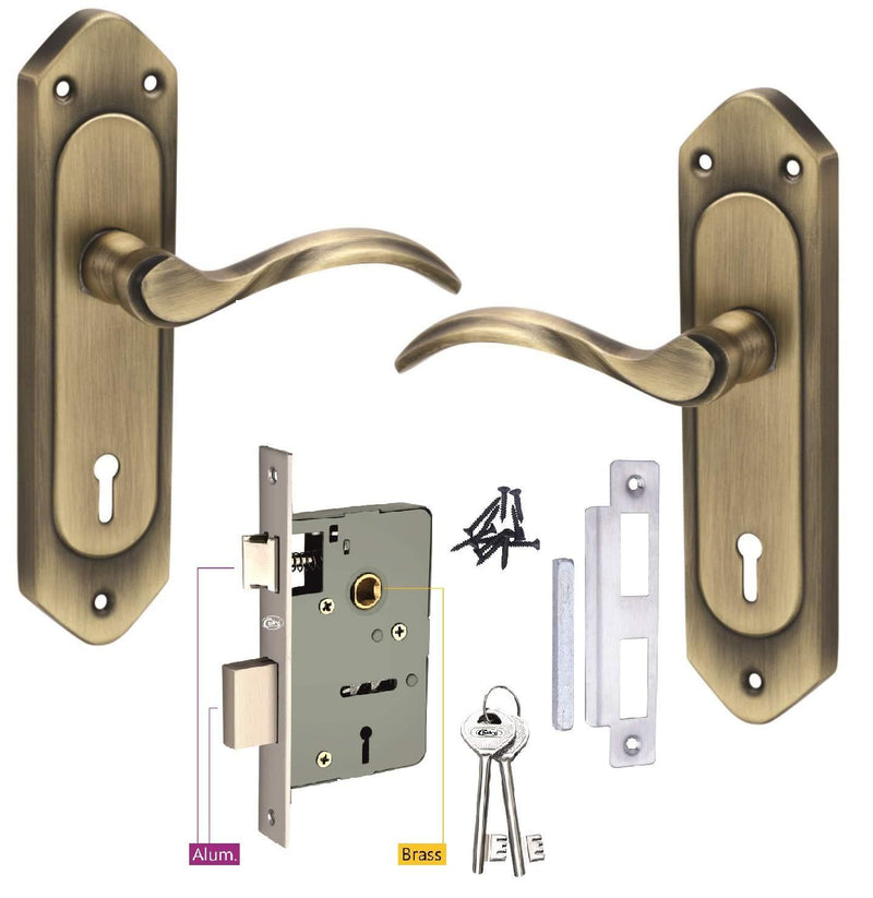 union 2lever lock set with AC handles 2L-35141-95-AC - Alibhai Shariff Direct